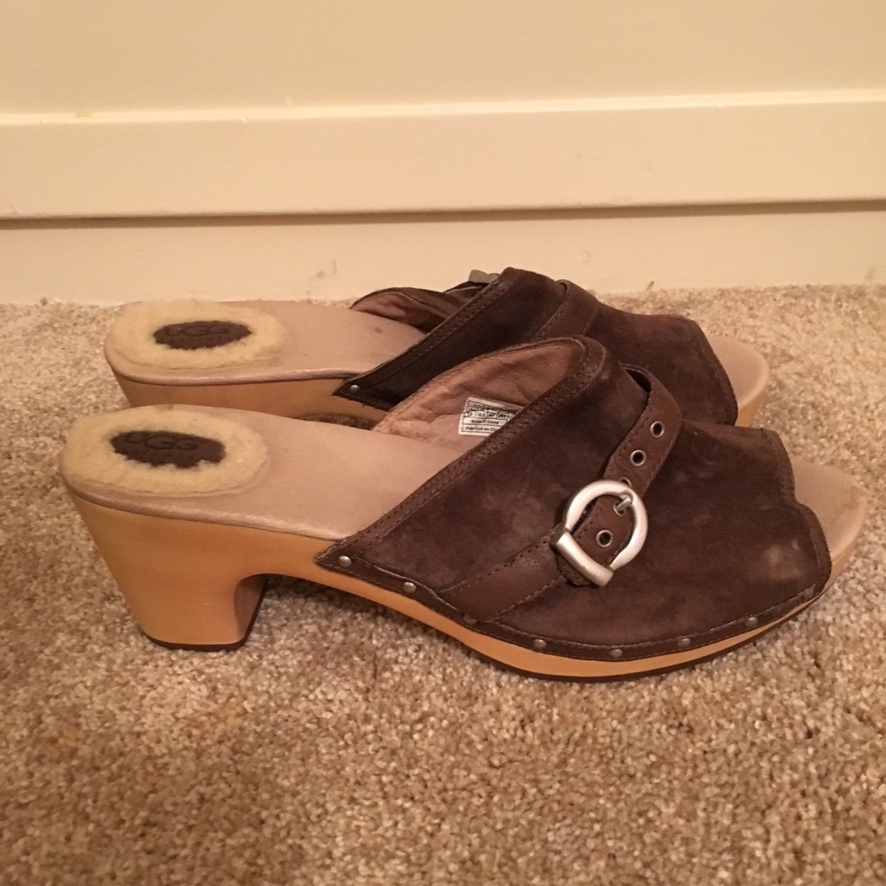 New UGG size 12 platform sandals.